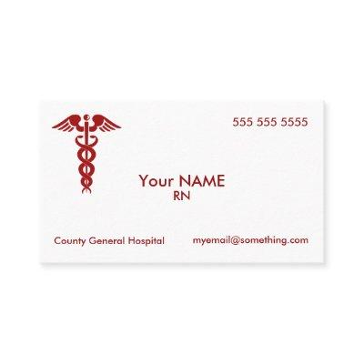 Nurse Caduceus White