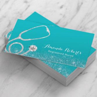 Nurse Caregiver Elegant Medical Turquoise