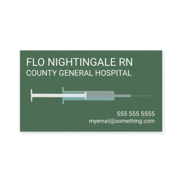 Nurse Flu Shot Green