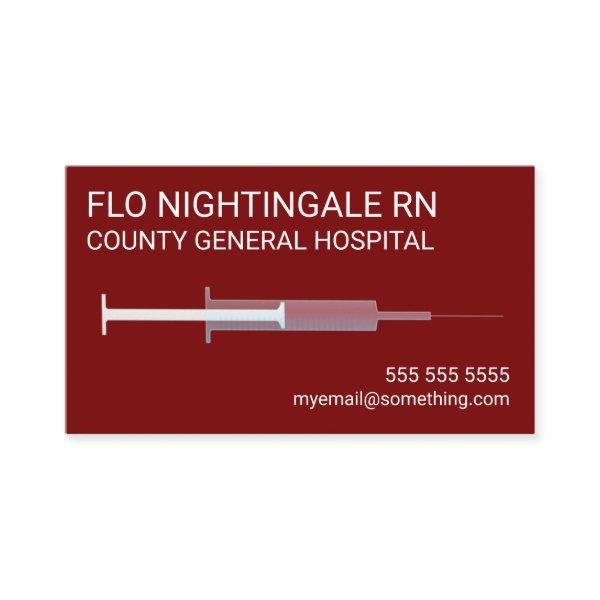 Nurse Flu Shot Red