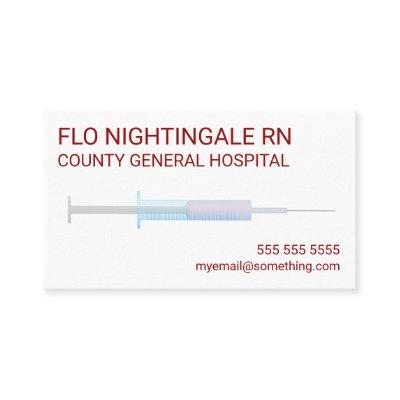 Nurse Flu Shot White