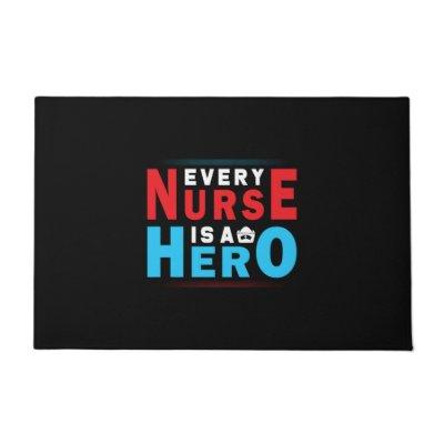 Nurse Gift | Every Nurse Is A Hero Doormat