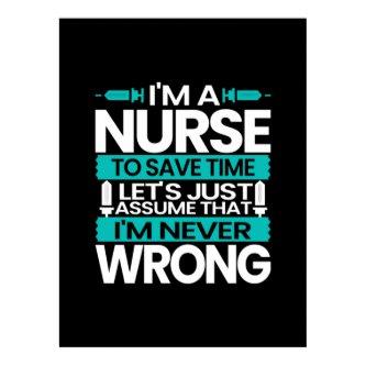 Nurse Gift | I Am A Nurse To Save Time Poster
