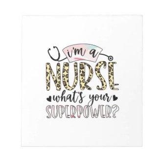 Nurse Gift | Proud Super Nurse Notepad