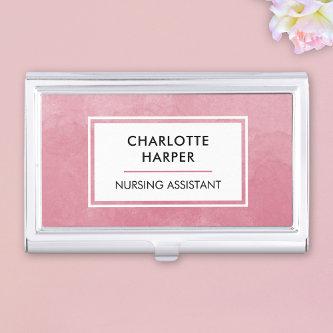 Nurse Medical Assistant LPN Watercolor Blush Pink  Case