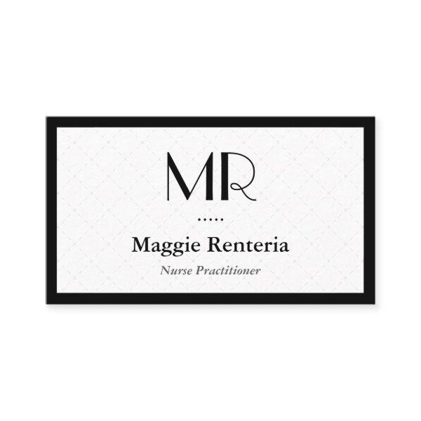 Nurse Practitioner - Clean Stylish Monogram