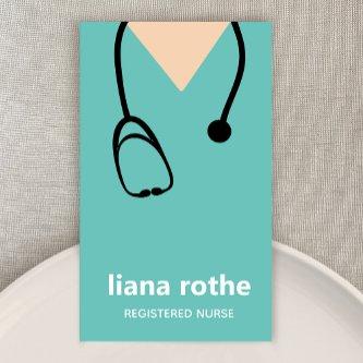 Nurse Scrubs and Stethoscope