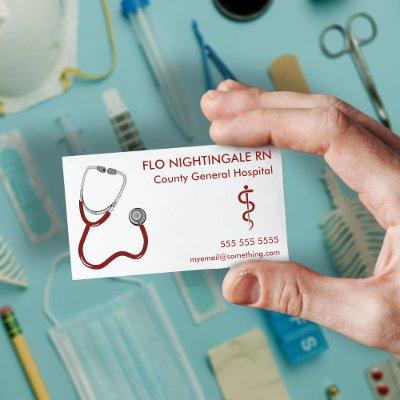 Nurse Stethoscope White