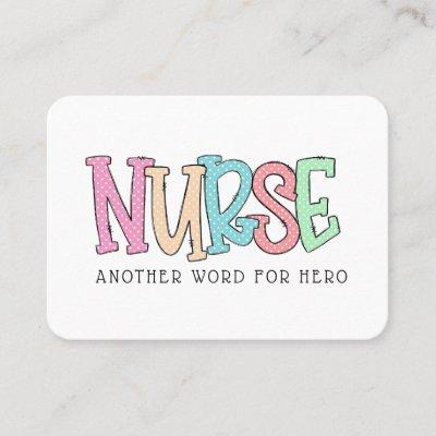 Nurse Thank You Covid Random Act of Kindness Card