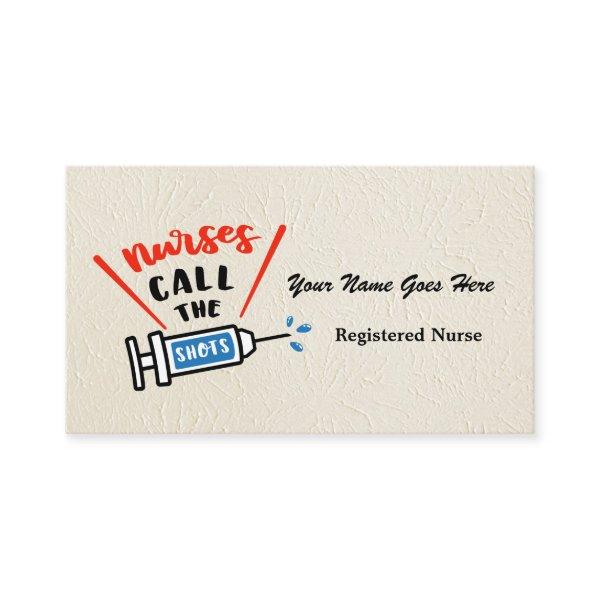 Nurses Call the Shots personalize