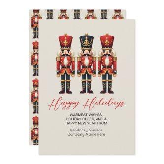 Nutcracker Business Corporate Happy Holiday Cards