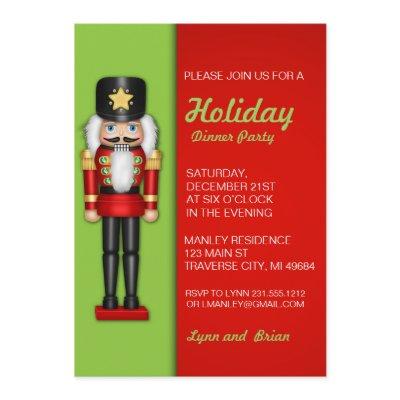 Nutcracker Christmas Party Invitation