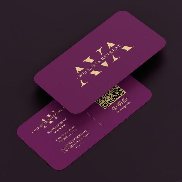 Nutritionist Dietitian Luxury Purple Modern