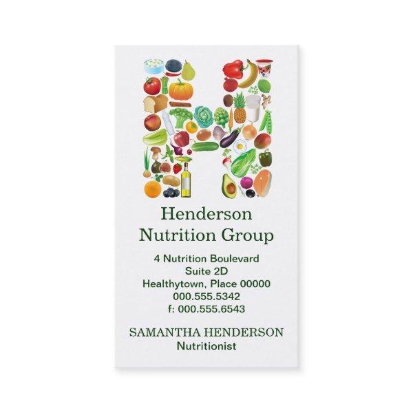 Nutritionist Monogram H Appointment