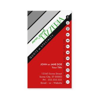 NY PIZZERIA punchcard : (buy 11 get 1 free) Loyalty Card