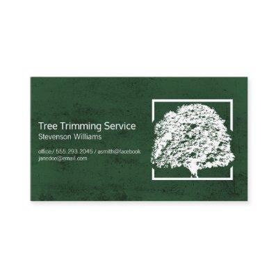 Oak Tree Logo | Green Texture Background