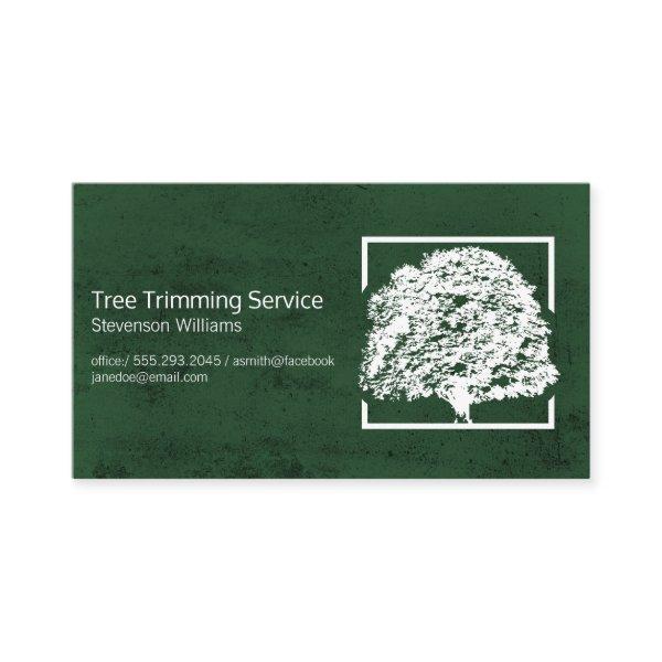 Oak Tree Logo | Green Texture Background