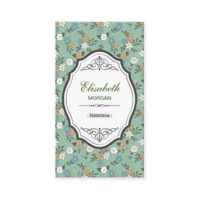 Obstetrician - Elegant Vintage Floral