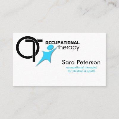 Occupational Therapy - OT - Black Sky Blue Calling Card