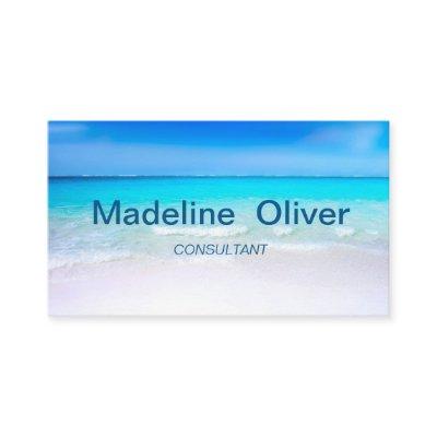 Ocean Beach Aqua Blue Sea Travel  Modern