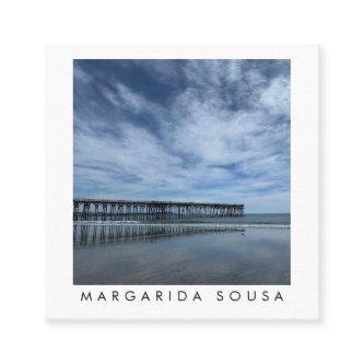 Ocean Beach Pier Blue Photo Travel Tourism Square