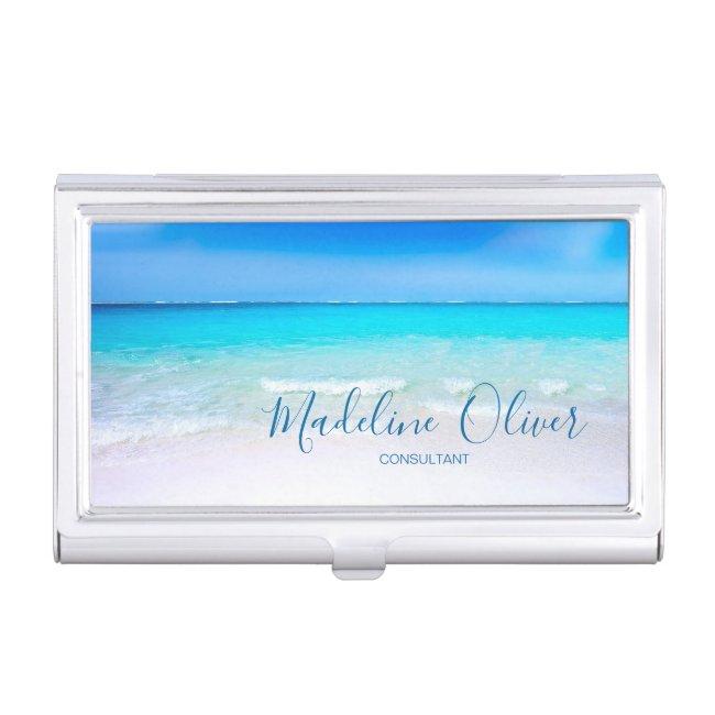 Ocean Beach Sea Aqua Blue Case
