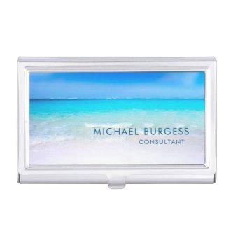 Ocean Beach Sea Life Aqua Blue  Case
