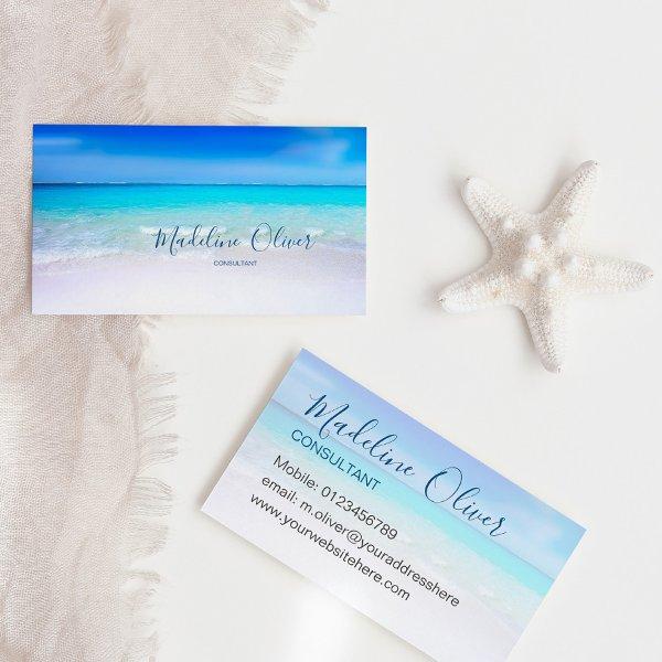 Ocean Beach Sea Travel Aqua Blue Stylish