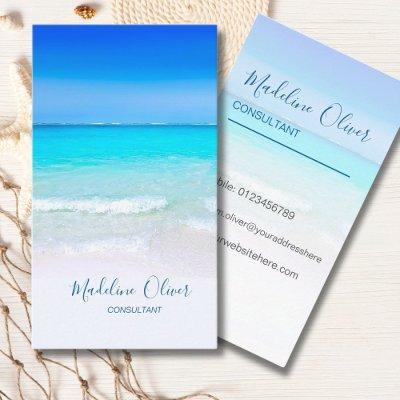 Ocean Beach Sea Travel  Spa Aqua Blue Stylish