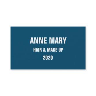 Ocean Blue White Hair & Make Up Stylish Modern