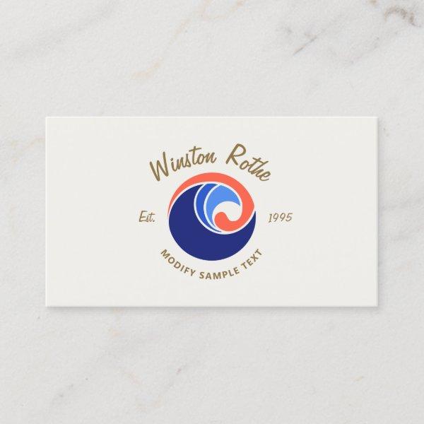 Ocean Wave Nautical Logo