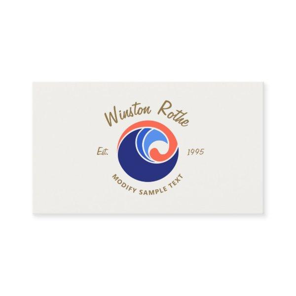 Ocean Wave Nautical Logo