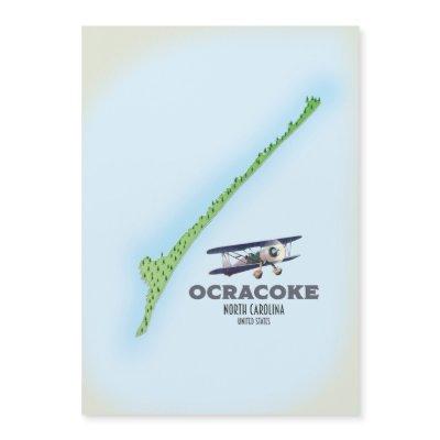 Ocracoke North Carolina USA map