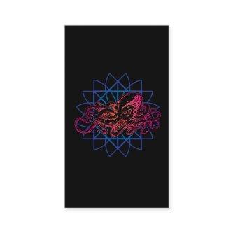 Octopus Sacred Geometry Raver Abstract Sea Animal