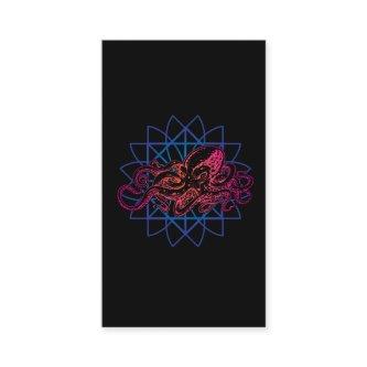 Octopus Sacred Geometry Raver Abstract Sea Animal