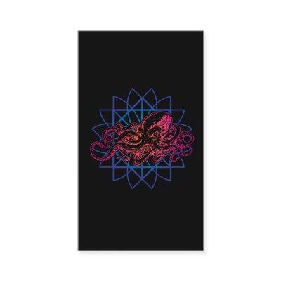 Octopus Sacred Geometry Raver Abstract Sea Animal