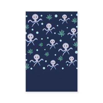 Octopus under the sea kids pattern discount card