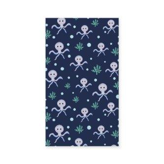Octopus under the sea kids pattern discount card