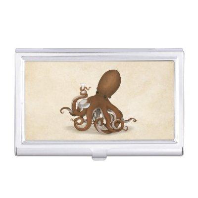 Octopus with Lab Flask Steampunk Chemistry Science  Case