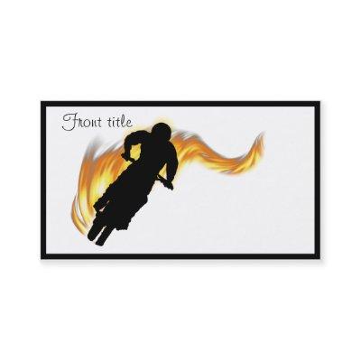 Off Road Dirt Bike with Flames