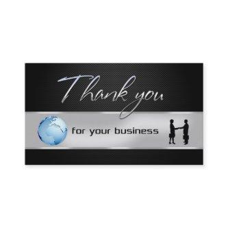 Office Business People World Globe Thank You Card