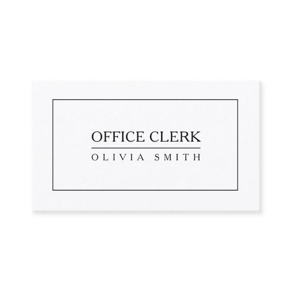 Office Clerk Professional