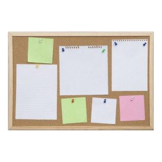 office cork board poster
