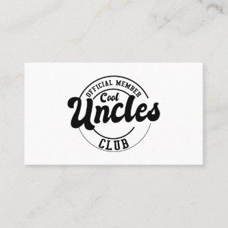 Official Member Cool Uncles Club Fathers Day