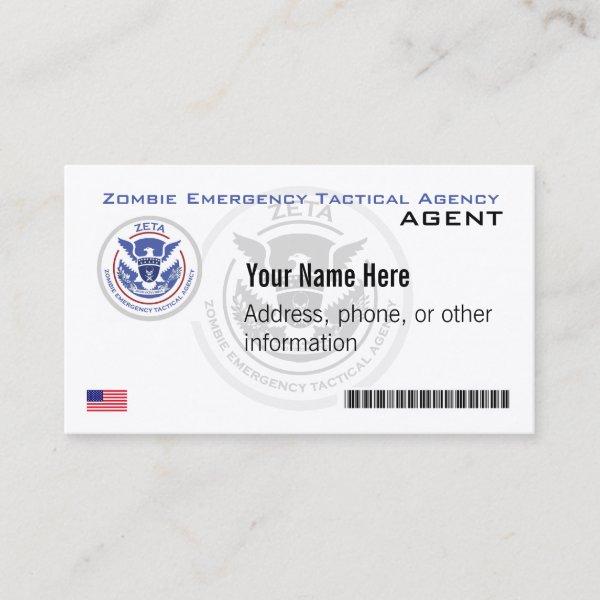 Official Zombie Emergency Tactical Agency Business