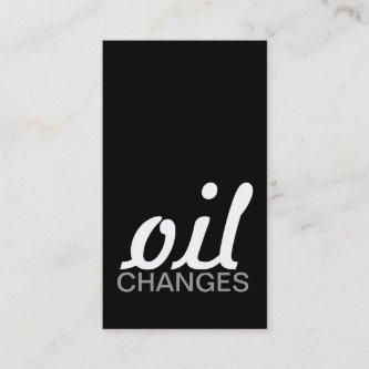 oil changes punch card