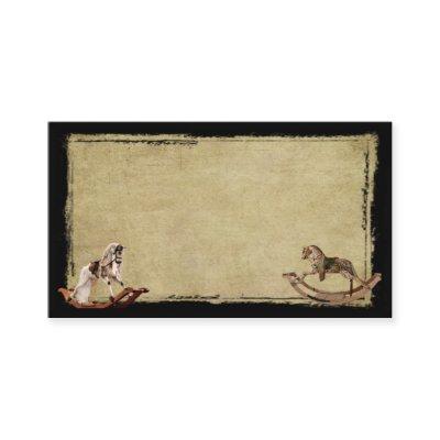 Ol' Rocking Horses - Prim Biz Cards