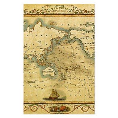 Old Antique World Map Stationery