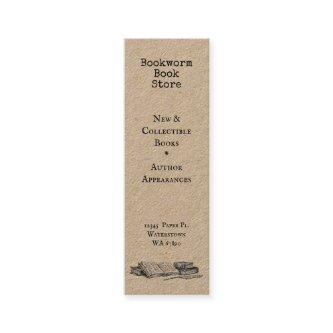 Old Books Editable Store Discount Card