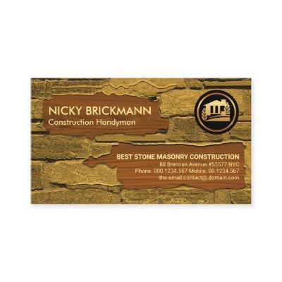 Old Brick Wall New Timber Wood Handyman